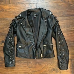 Faux leather jacket